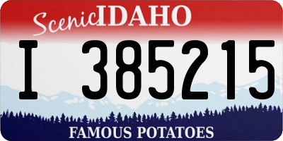 ID license plate I385215