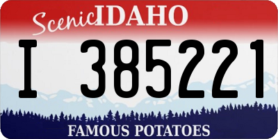ID license plate I385221