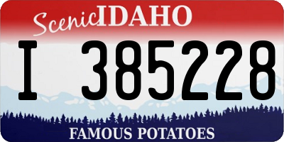 ID license plate I385228
