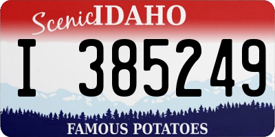 ID license plate I385249