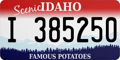 ID license plate I385250