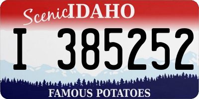 ID license plate I385252