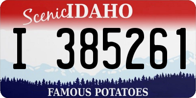 ID license plate I385261