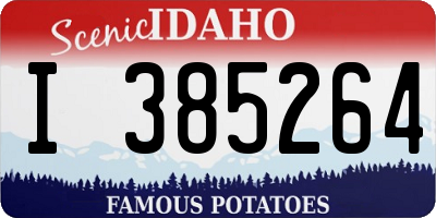 ID license plate I385264