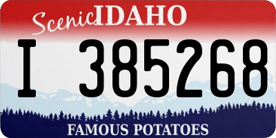 ID license plate I385268