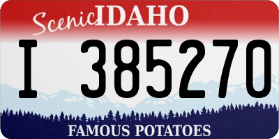 ID license plate I385270