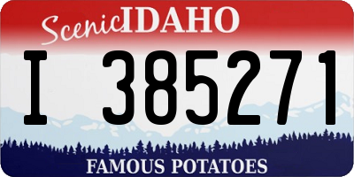 ID license plate I385271