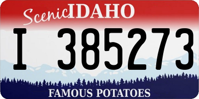 ID license plate I385273