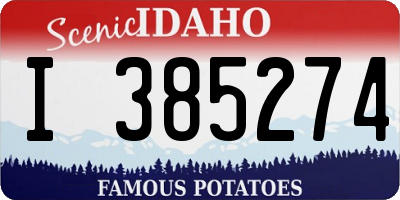 ID license plate I385274