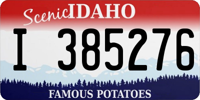 ID license plate I385276