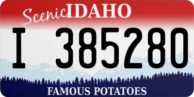 ID license plate I385280
