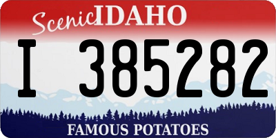 ID license plate I385282