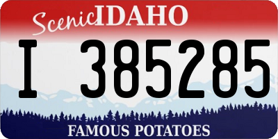 ID license plate I385285