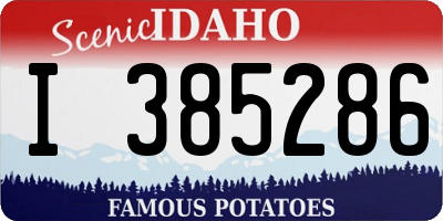 ID license plate I385286