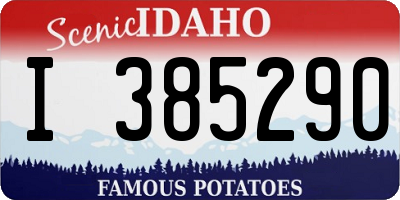 ID license plate I385290