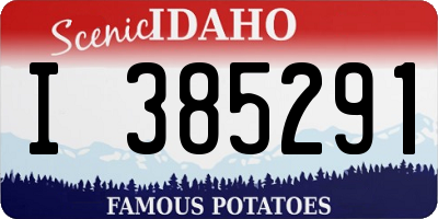 ID license plate I385291