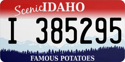 ID license plate I385295