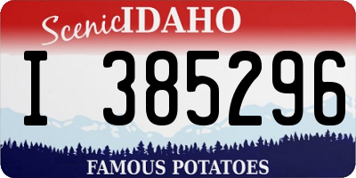 ID license plate I385296