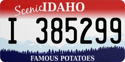 ID license plate I385299