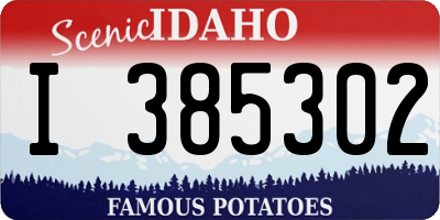 ID license plate I385302