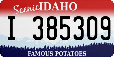 ID license plate I385309