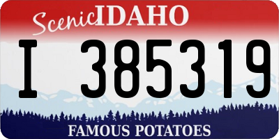 ID license plate I385319