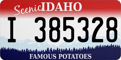 ID license plate I385328