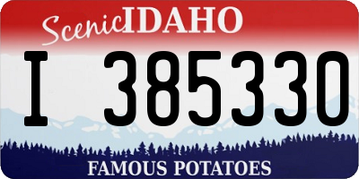 ID license plate I385330