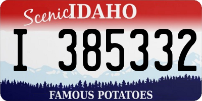 ID license plate I385332