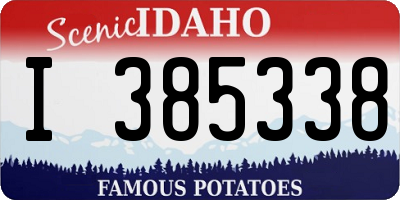 ID license plate I385338