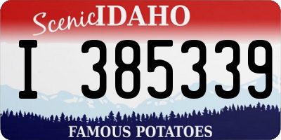 ID license plate I385339