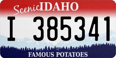 ID license plate I385341