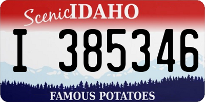 ID license plate I385346