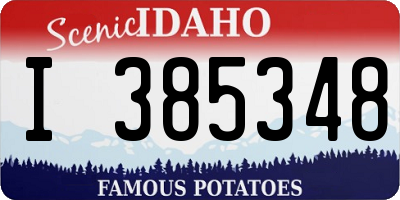 ID license plate I385348