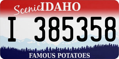 ID license plate I385358
