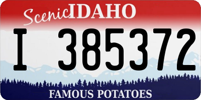 ID license plate I385372