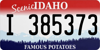 ID license plate I385373
