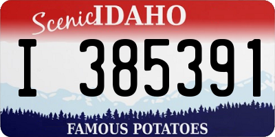 ID license plate I385391