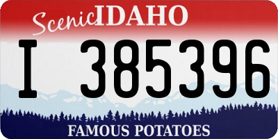 ID license plate I385396