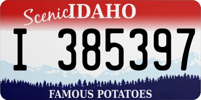 ID license plate I385397