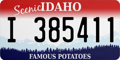 ID license plate I385411