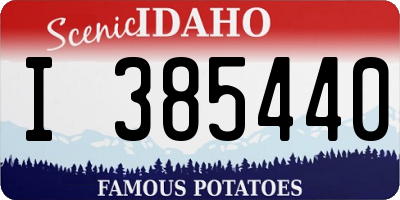 ID license plate I385440