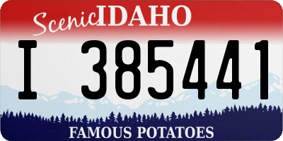 ID license plate I385441
