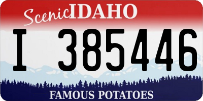 ID license plate I385446