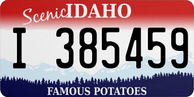 ID license plate I385459
