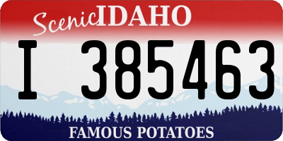 ID license plate I385463