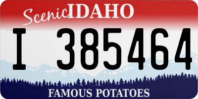 ID license plate I385464
