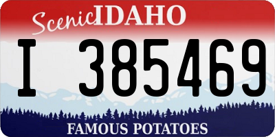 ID license plate I385469