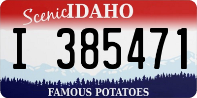 ID license plate I385471