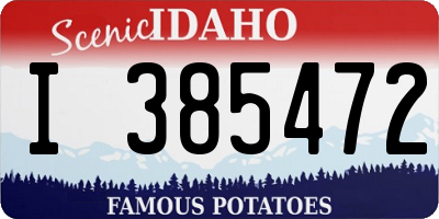 ID license plate I385472